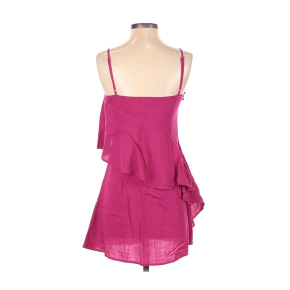 Lulus XS Pink Ruffle Spaghetti Strap Dress - Picture 2 of 4